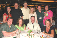 group dinner on cruise